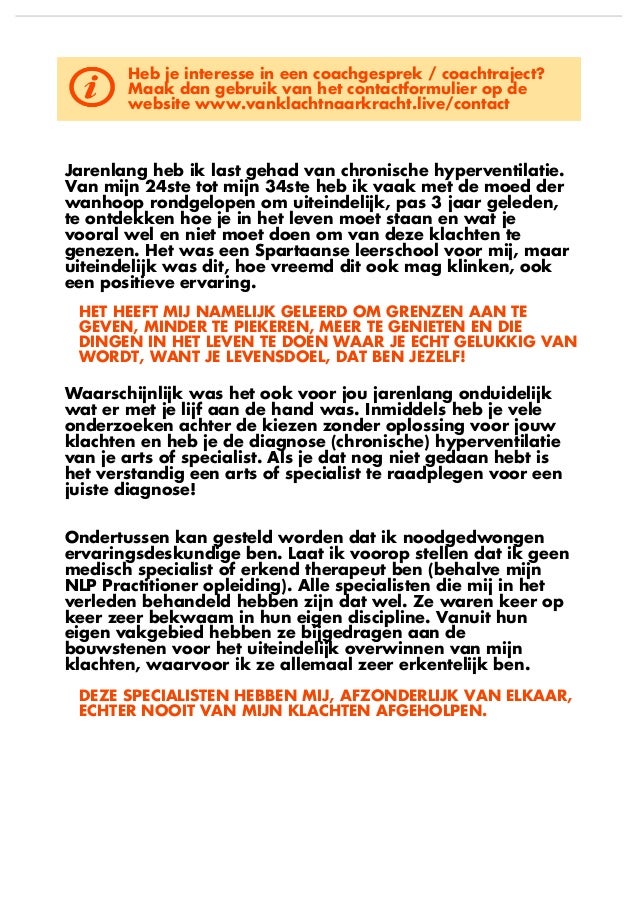 chronische hyperventilatie